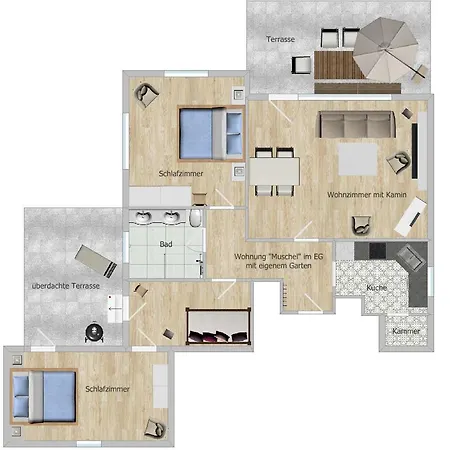 Apartment Haus Badezeit